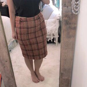 Talbots size 10 tweed autumn colors wool skirt